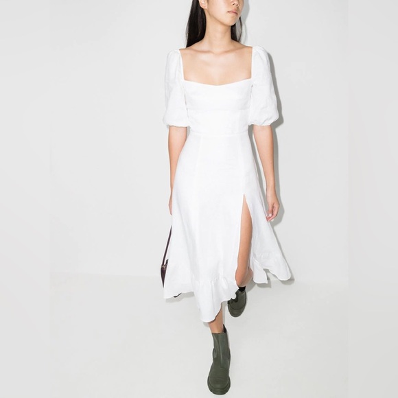 Reformation Belgium Linen Dress NWT size 2 and 4 - Picture 3 of 15